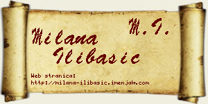 Milana Ilibašić vizit kartica
